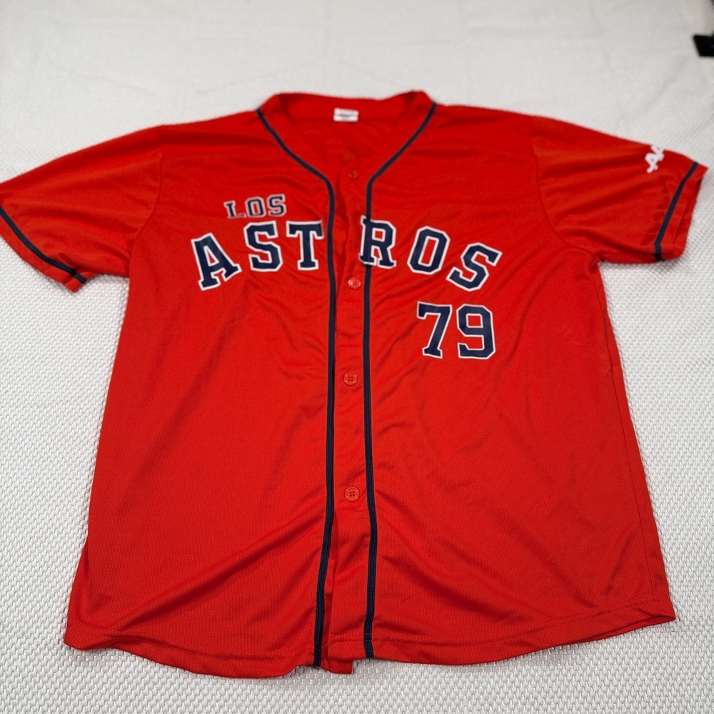 Houston Astros Los Astros Jose Abreu 79 Jersey Mens XL Orange SGA Baseball